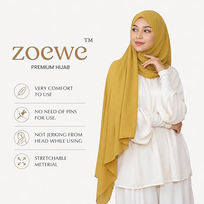Chifon Hijab goldenyellow