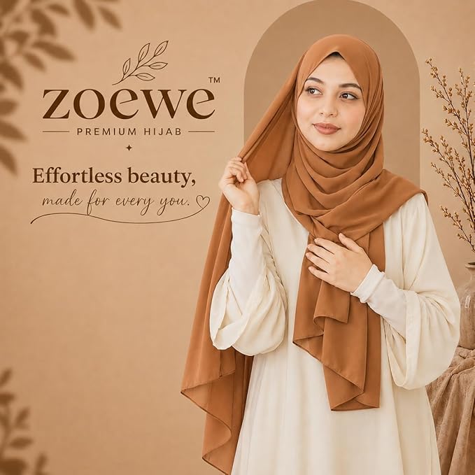 Chifon Hijab light brown