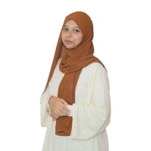 Chifon Hijab light brown