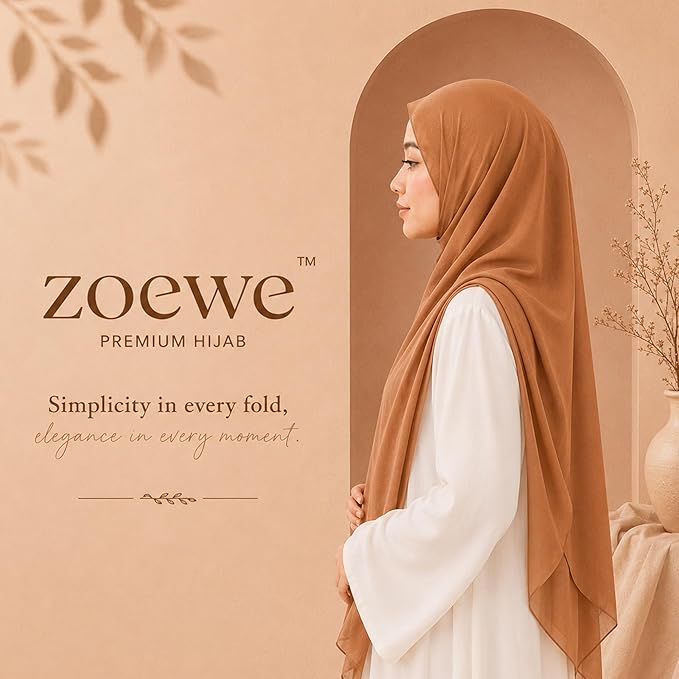 Chifon Hijab light brown