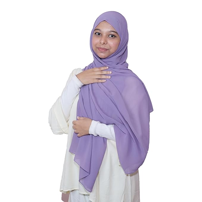 Lavender Chifon Hijab