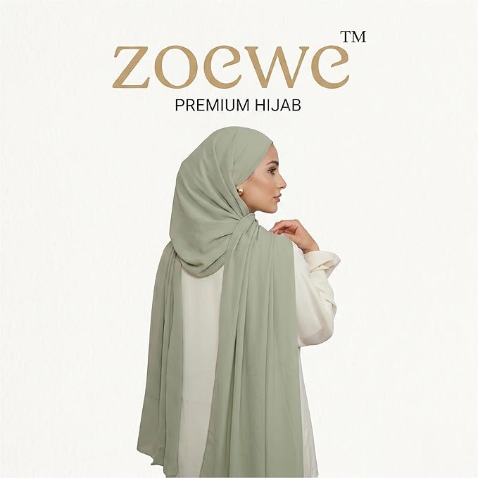 olive Chifon Hijab