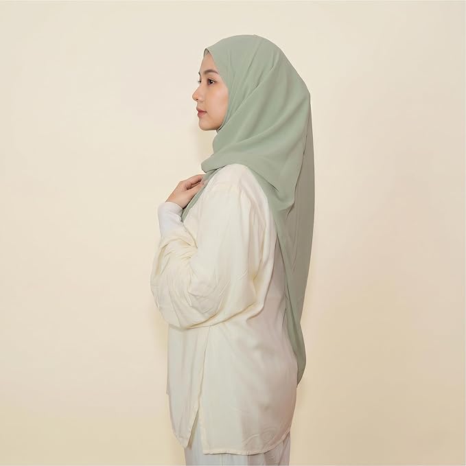 olive Chifon Hijab