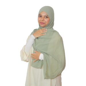 olive Chifon Hijab