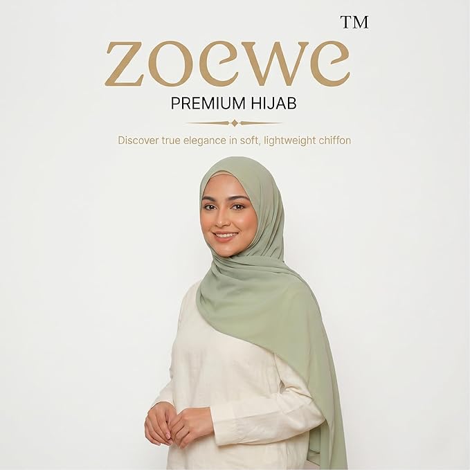 olive Chifon Hijab