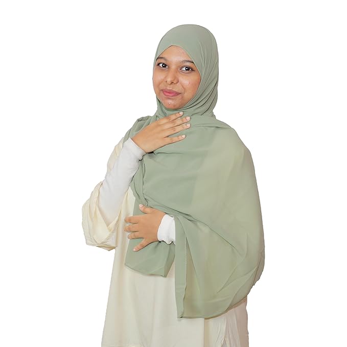 olive Chifon Hijab